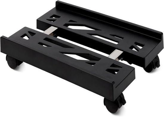 Support PC Sporgo Avec Roulettes - Réglable 20-30cm - 4 Roues Dont 2 Bloquables - Pour Tour De Bureau Ou Gamer