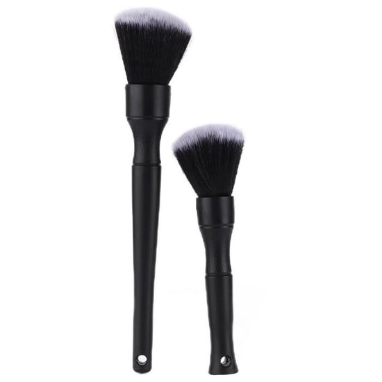 Brosse De Nettoyage Voiture Grande Tête - Poils Doux Sans Rayures - Poignée Ergonomique Antidérapante - Rouge