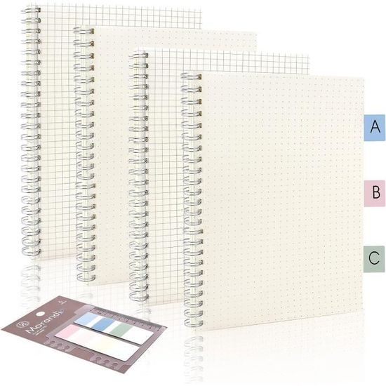 Lot De 10 Carnets A5 Couverture Kraft Arc-en-Ciel - Cahiers Lignés 60 Pages Pour Notes Et Études