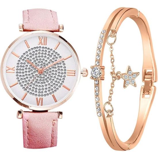 Montre Femme Classique - Cadran 30mm, Bracelet Cuir, étanche 3ATM, Mouvement Quartz, élégante Et Décontractée