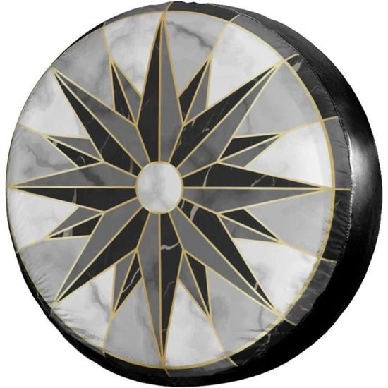 Housse de roue de secours universelle Moonet en cuir PVC 12 13 14 15 16 17 pouces pour voiture/remorque/caravane  34