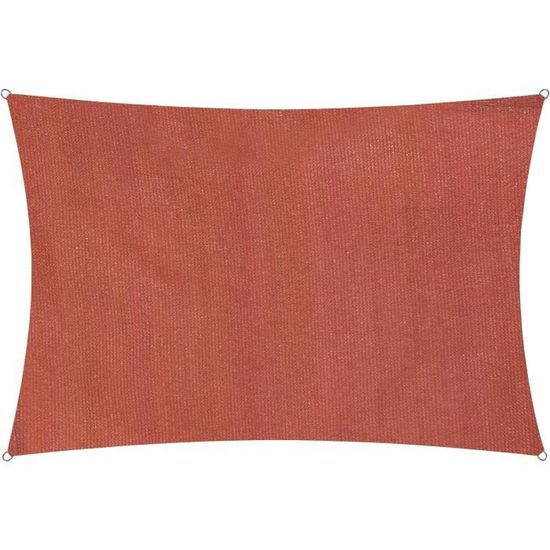 Voile D'ombrage Rectangulaire Imperméable 120x120cm - Protection UV 95% - Pour Terrasse, Jardin, Balcon - Vert Foncé