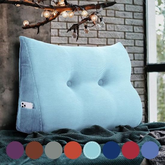 Coussin D’allaitement Ergonomique Anti-reflux – Inclinaison 15° – Dimensions 60x40x28 Cm – Housse Amovible Lavable