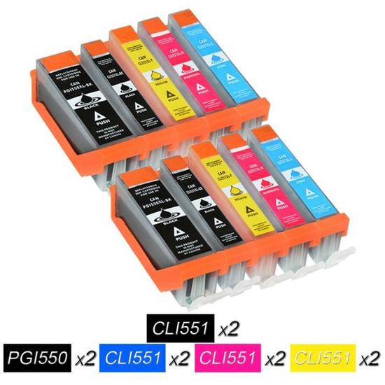 Supply Guy 6 Cartucce Per Stampanti Con Chip Compatibile Con Canon PGI