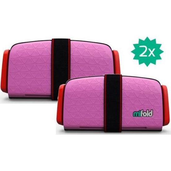 Bundle Mifold- Le rehausseur enfant 10x plus compact qu’un rehausseur traditionnel et tout aussi sûr- couleur rose