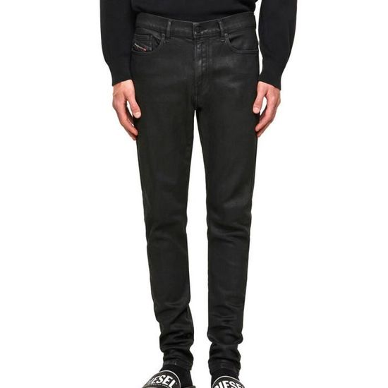Jean Skinny Enduit Noir Homme Diesel Damny Black Cdiscount Pret a Porter