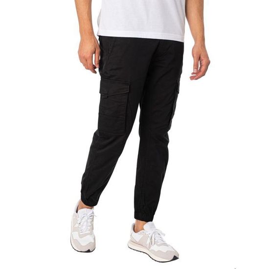 Pantalon cargo jack and jones noir on sale