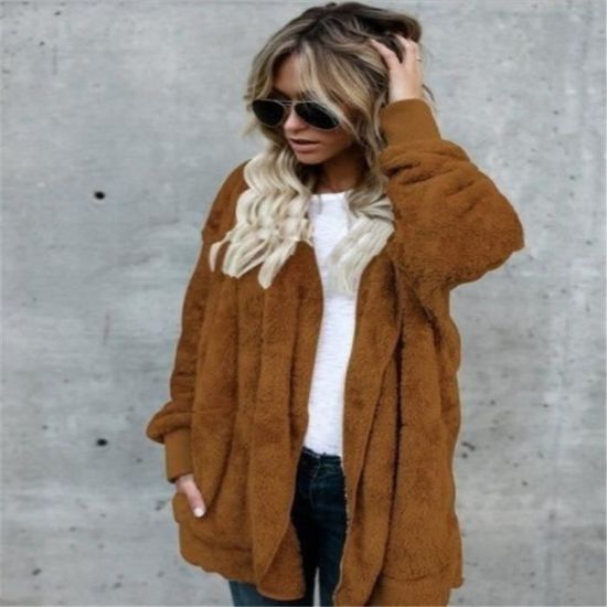 PARDESSUS Femme Porter des deux c t s Garder au chaud Plus