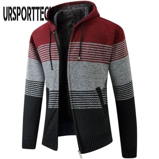 Le Gilet Tricot Levan | Gilet en tricot avec fermeture éclair intégral