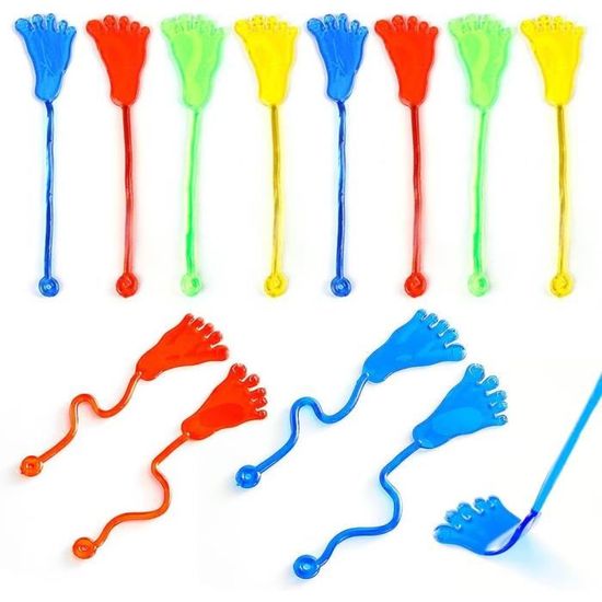 Yeapeak – Lot De 24 Mains Collantes En Caoutchouc Extensible, 3 Styles, Pour Fêtes, Anniversaires, Jeux Enfants