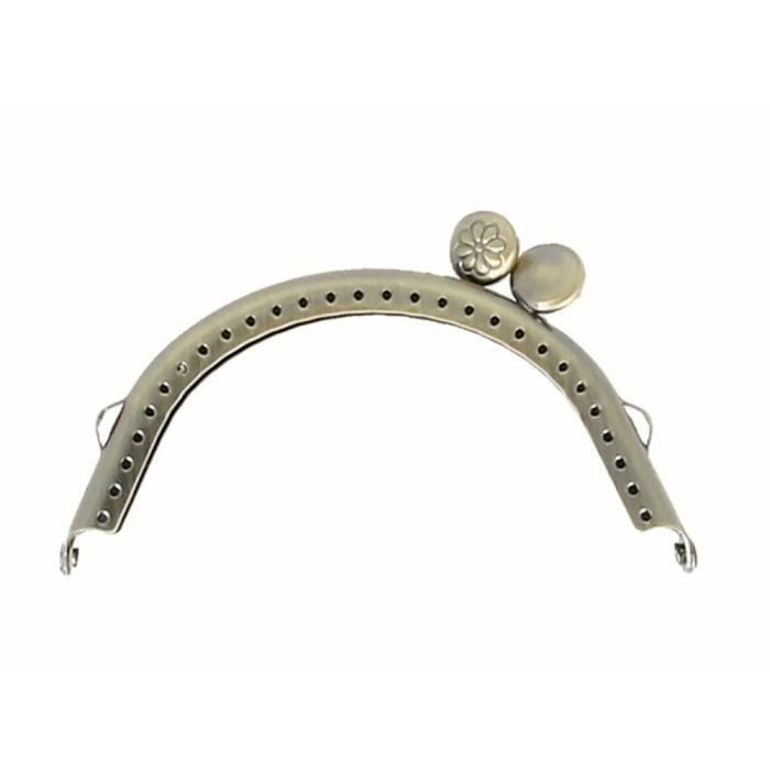 Fermoir pour porte-monnaie 8cm doré rond - Artémio Doré
