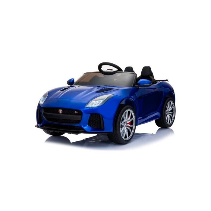 Jaguar 12v Bleu - Voiture électrique pour enfant avec batterie 12v et télécommande