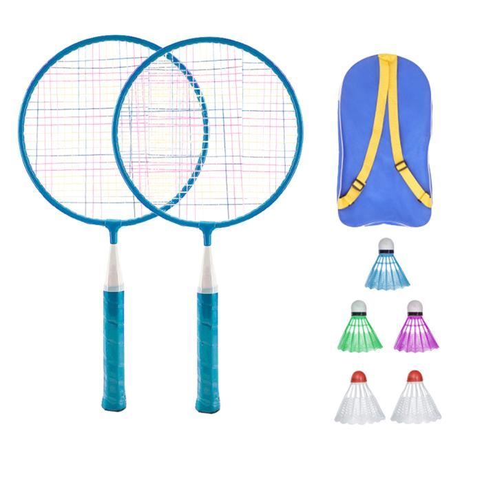 1 Set Raquettes de Badminton Enfants Outil de Formation de Badminton Sports de Plein Air Parent-enfant Jouant Ensemble de Jouets ave