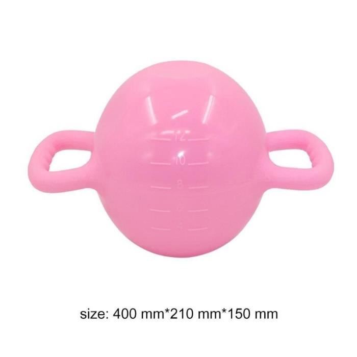 Yoga Fitness bouilloire cloche 4-12LB réglable eau Kettlebell haltère Double poignées Pilate exercic - Modèle: Ivoire -