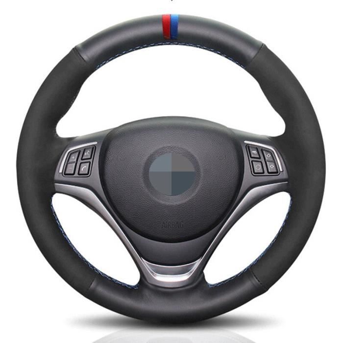 Housse de volant de voiture BMW M Sport M3 E87 E81 E82 E88 E90 E91 E92 E93 - Couverture de volant en c style 1