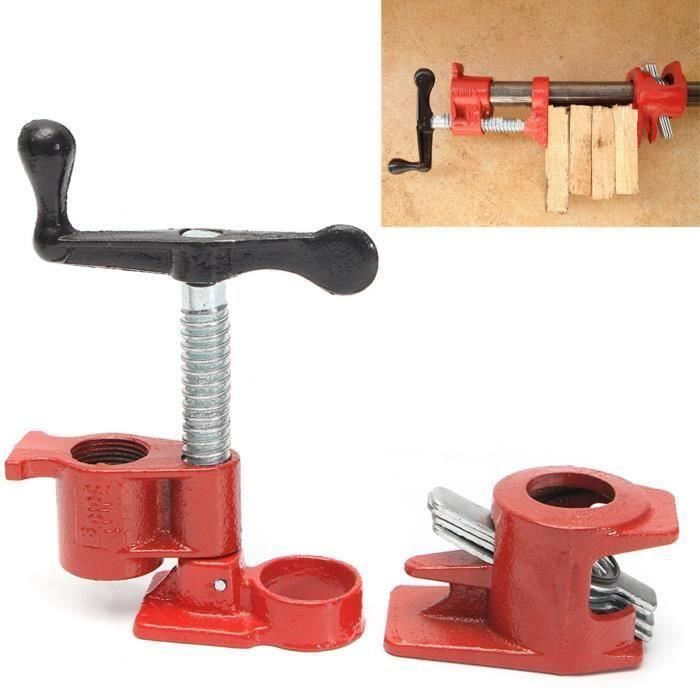 Lourd Métal 3-4 Étau Serre Joints Serrage Tube Tuyau Planche Bois à Charpentier Sh44630