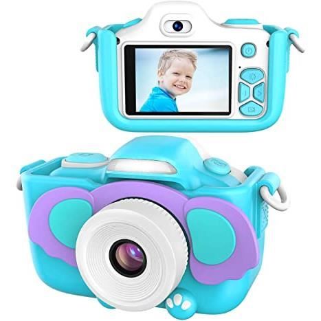 Appareil Photo pour Enfants, Caméscope Selfie pour Appareil Photo Numérique pour Petites Filles, 2 Pouces LCD / 1080P HD / 12MP / 25