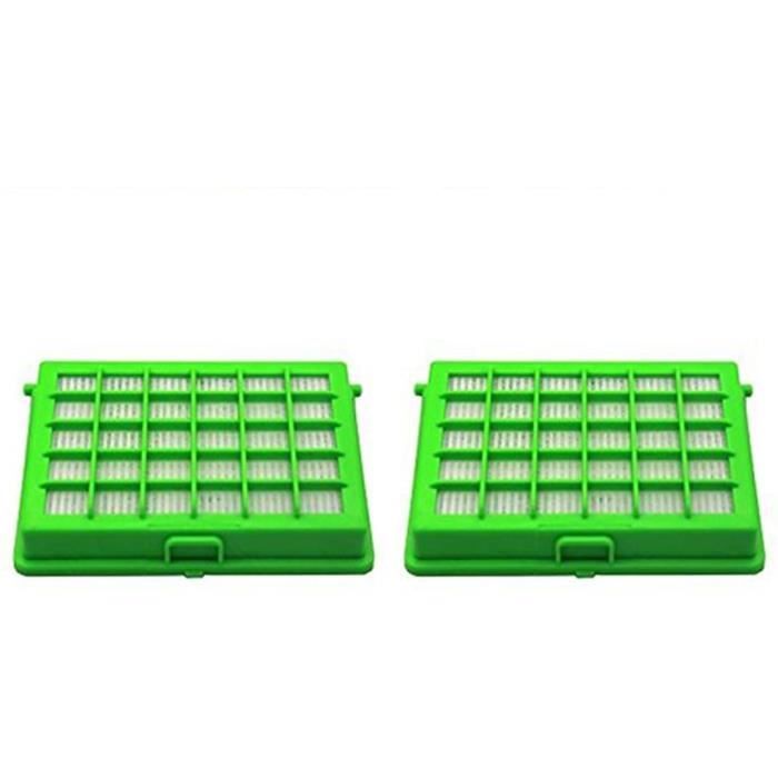 ASPIRATEUR Green Label Lot de 2 Filtres HEPA pour les Aspirateurs Rowenta et Moulinex Compacteo Ergo City Space Accessimo Altern593