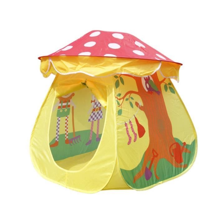 Portable Tene Jouet Enfants Garçons Filles Champignon maison de jeux exterieure - maisonnette jeux de recre - jeux d'exterieur