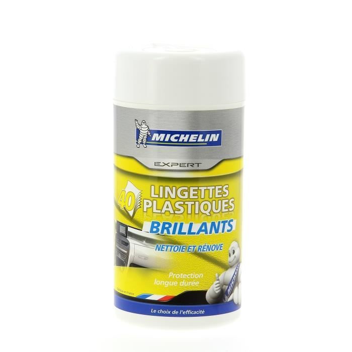 MICHELIN Boîte 40 lingettes plastiques brillants