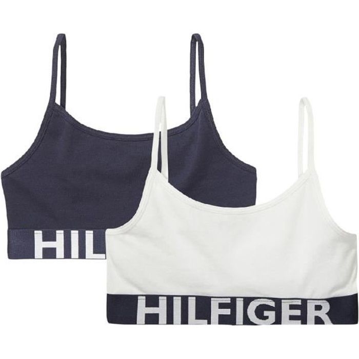 Lot de 2 Brassières Bleu/Blanche fille Tommy Hilfiger Bold