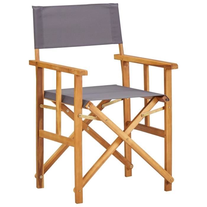 Chaise de metteur en scène Chaises pliante Bois massif d'acacia