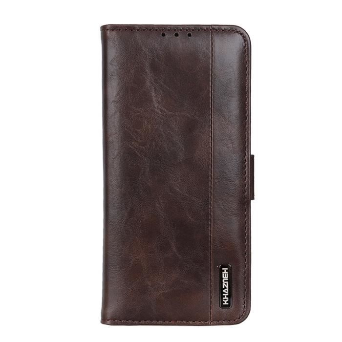 Housse à Rabat Portefeuille pour Wiko Y50,Etui de Protection avec Fonction Support Magnétique Portables ,Marron