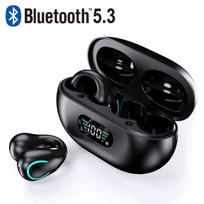 Casque sans fil intra-auriculaire Bluetooth 5.0, casque Bluetooth sport à son surround, casque antibruit à commande tactile