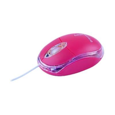 URBAN FACTORY Souris Cristal Mouse Optical - Filaire - USB 2.0 - 800dpi- Rouge