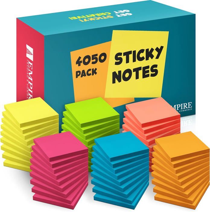 Empire 4050 Lot De 6 Blocs De Notes Adhésives Pastel Pour Améliorer L ...