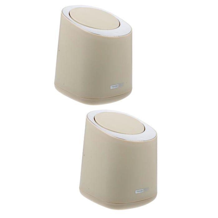 Lot De 2 Petites Poubelles De Salle De Bain, 6 Litres, Pour