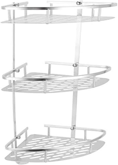 Support de douche dangle de salle de bains en aluminium à 3 niveaux pour Accessoires stockage du savon et du shampoing Support de douche dangle de salle de bains en aluminium à 3 niveaux pour Accessoires stockage du savon et du shampoing