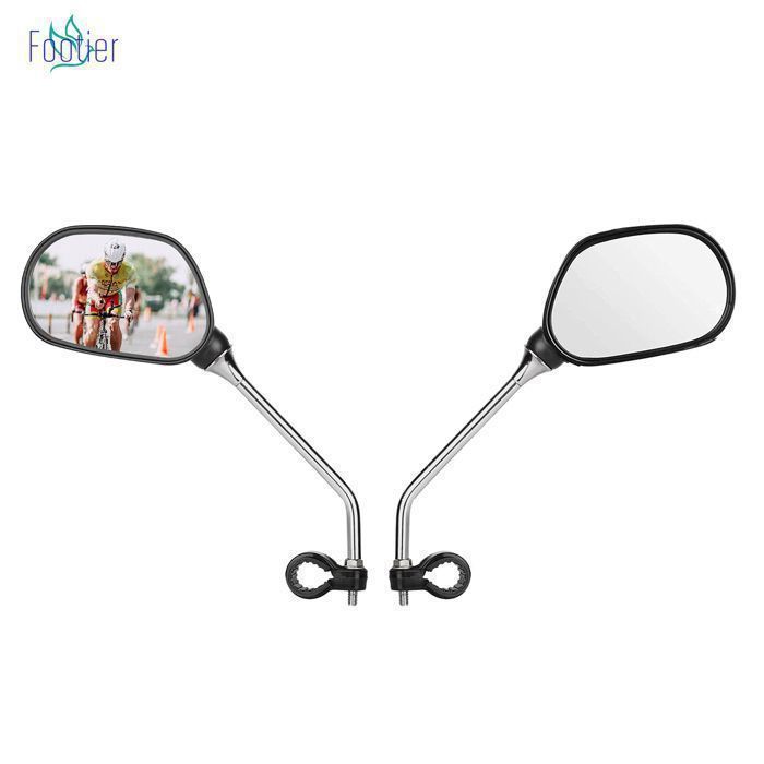 2 Pièces Retroviseur Velo, 360° Réglable Retroviseur Trotinette Electrique Retroviseur Velo Guidon Pour Guidon 22 32mm Convexe Retroviseurs Rond Hd Miroir Pour Scooter Electriquenoir 90509391