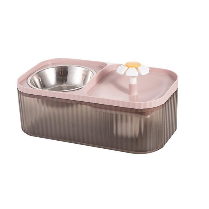Meilleurs prix pour Fontaine à eau et gamelle pour chat ensemble fontaine à eau pour chat (rose)