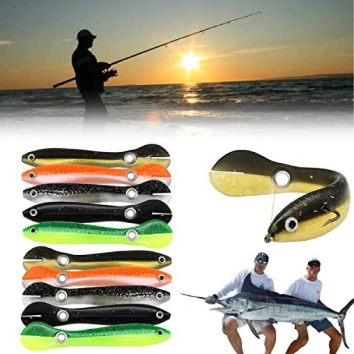 Kisangel Lot de 4 Leurres Souples à Crabe 3D Réalistes Vert