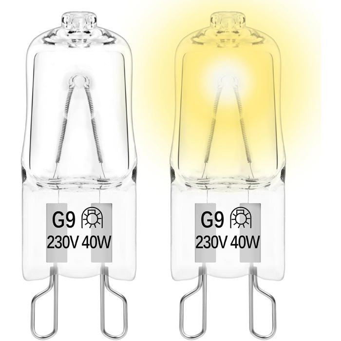 Ampoule Halogène G9 40W – 220-230V, Haute Température, Neuve En Emballage