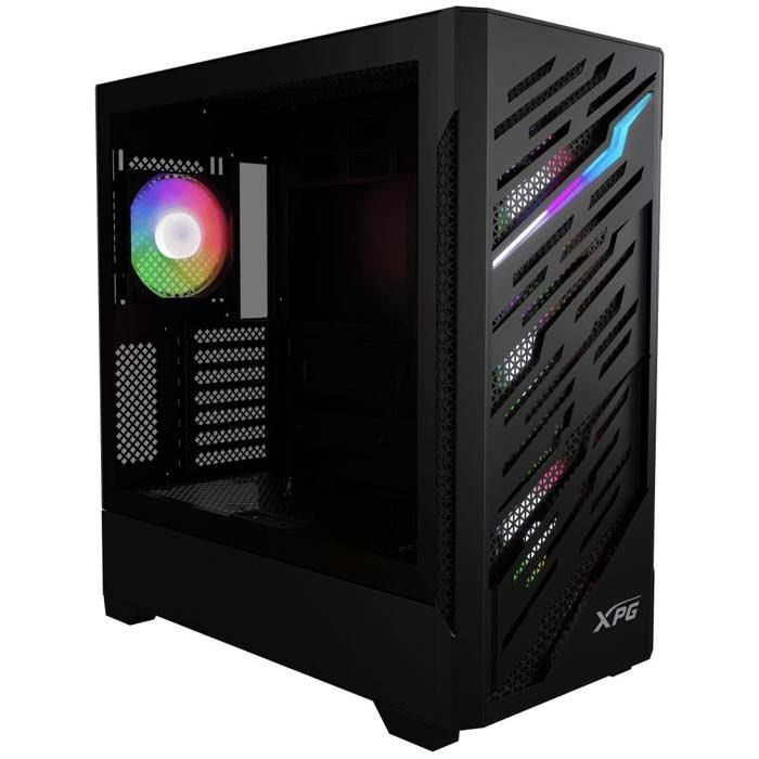 Boîtier PC E-ATX - ADATA - Starker Air BTF - Noir - 4 ventilateurs ARGB 120mm - Verre trempé