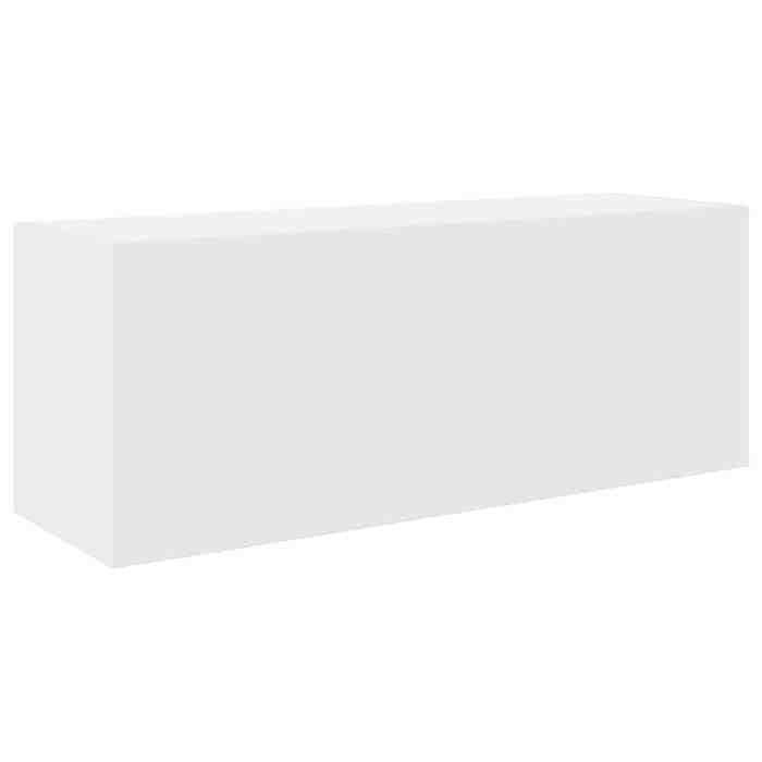 Armoire murale de bain - GKO - Blanc - 80x25x30 cm - Bois dingénierie - Capacité 60 kg - Assemblage requis