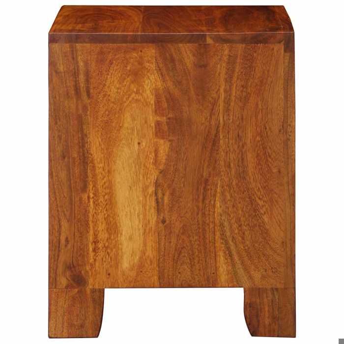 {January Sale}1xPetite Table de chevet - Cabinet de chevet industrielle Table de chambre - 40x35x45cm - Bois dacacia massif 8_6805