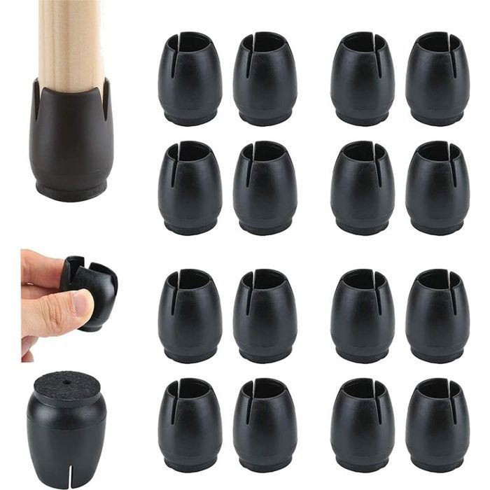 32pcs Protection Pied de Chaise Silicone Chaise Protection Pied de Chaise Silicone pour Protéger Le Sol des Rayures et du Bruit