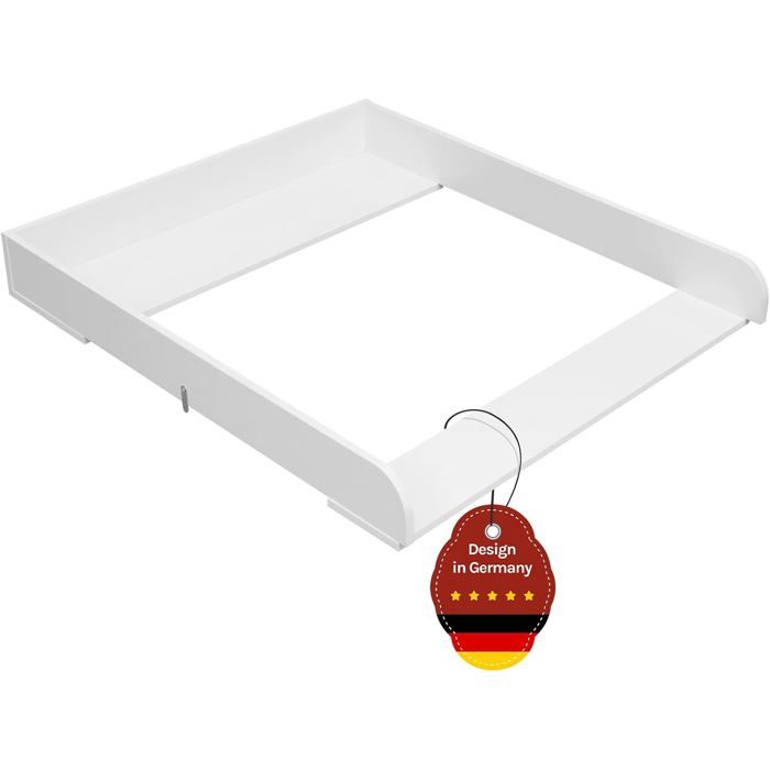 Plan à langer adaptable - WOLTU - 80 x 78 5 cm - Profondeur réglable - avec Sangle Anti-basculement - Blanc Plan à langer adaptable - WOLTU - 80 x 78 5 cm - Profondeur réglable - avec Sangle Anti-basculement - Blanc