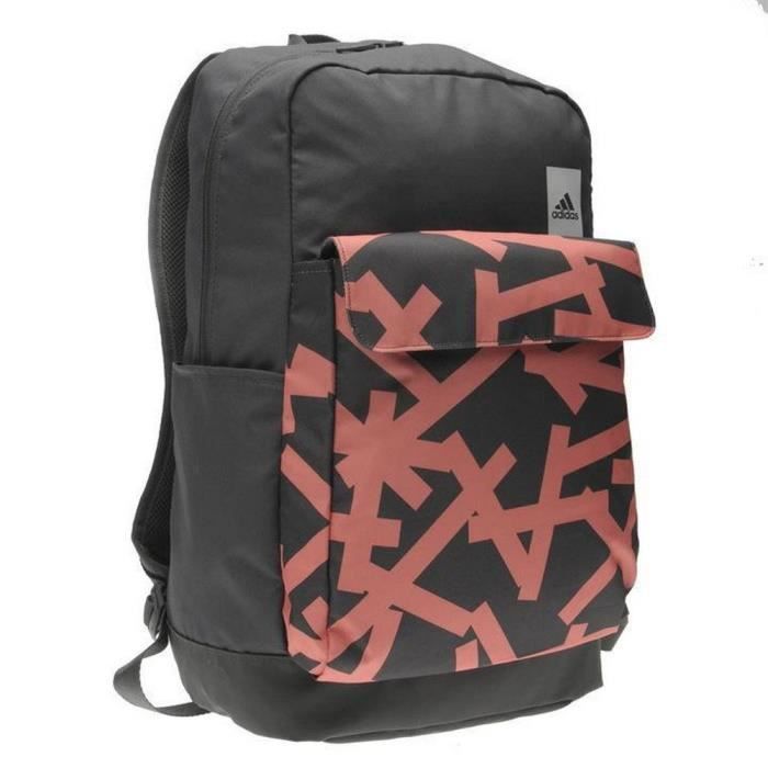 Sac a Dos Adidas Graphic Femme Rose et Gris ADIDAS Cdiscount Bagagerie Maroquinerie