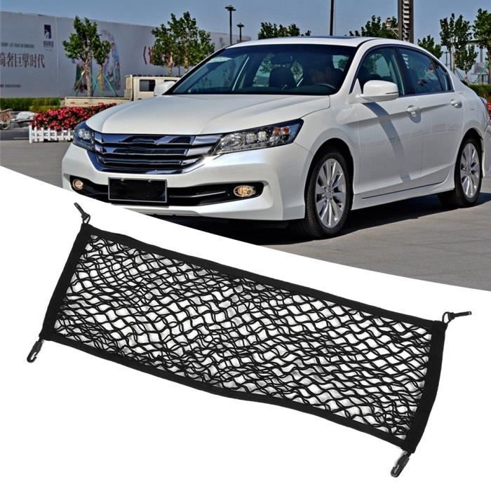 Lot De 2 Filets De Rangement Élastiques Pour Voiture 25x50cm - Organisateur Coffre Avec Bandes Auto-agrippantes