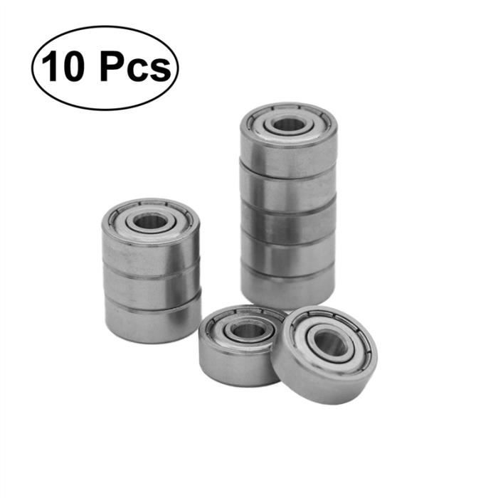 10pcs 624ZZ 4mm x 13mm x 5mm Roulement /à billes /à gorge profonde prot/ég/é par rang/ée