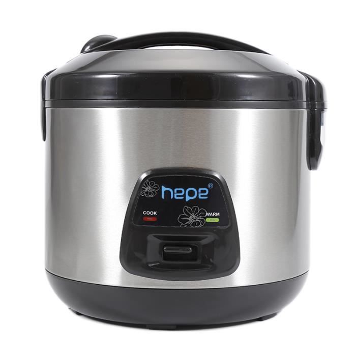 cuiseur à Riz, cuiseur à Riz électrique 3L avec Panier Vapeur et rinçage, Mini cuiseur à Riz Portable, antiadhésif, réchauffage, Maintien au Chaud, pour 2 à 4 Personnes