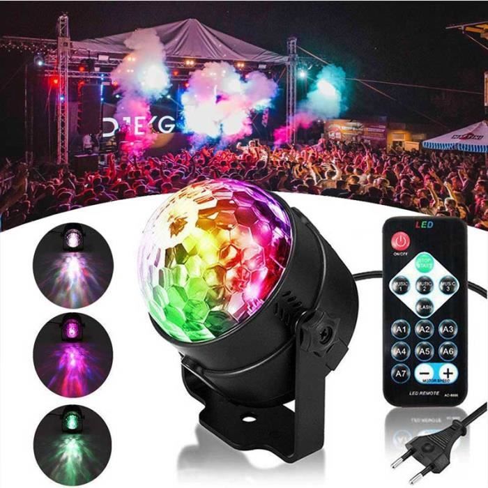 Lampe De Scène DMX 512 RGB - Avec Télécommande Et Capteur Vocal - Effets Stroboscopiques Et Disco Pour Fêtes, Mariages, Clubs