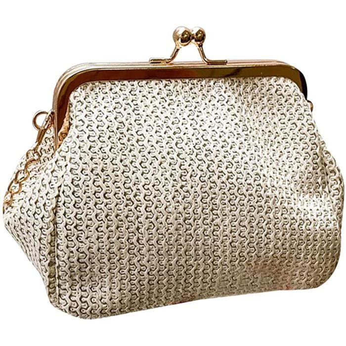 Sac en store paille vintage