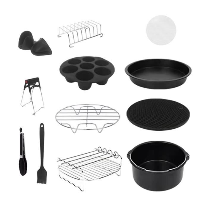 Moule à Gâteau Carré Pour Air Fryer - 7 Ou 8 Pouces, Antiadhésif, Acier Aluminium Qualité Alimentaire