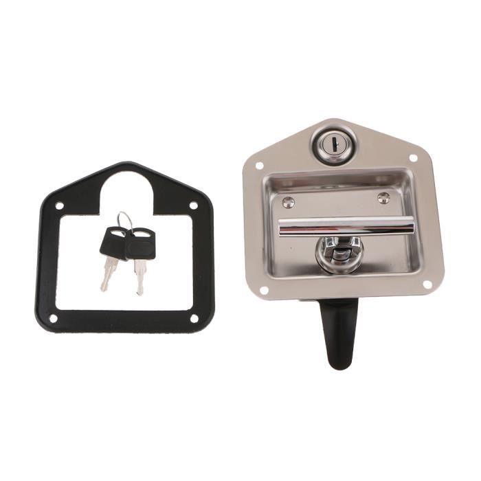 Lot De 2 Serrures Pour Boîte à Outils Remorque/camping-car - Antivol Acier, Remplacement Poignée De Porte