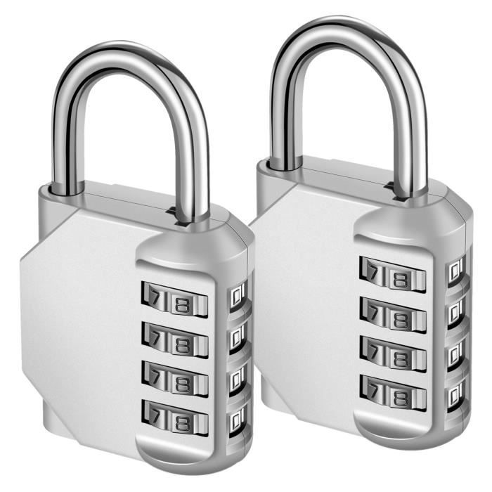 3 Chiffres Zinc Body Combinaison Mot de passe cadenas idéal pour bagages sac à dos etc.